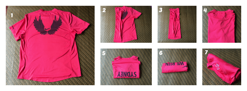 Shirt folding step-by-step